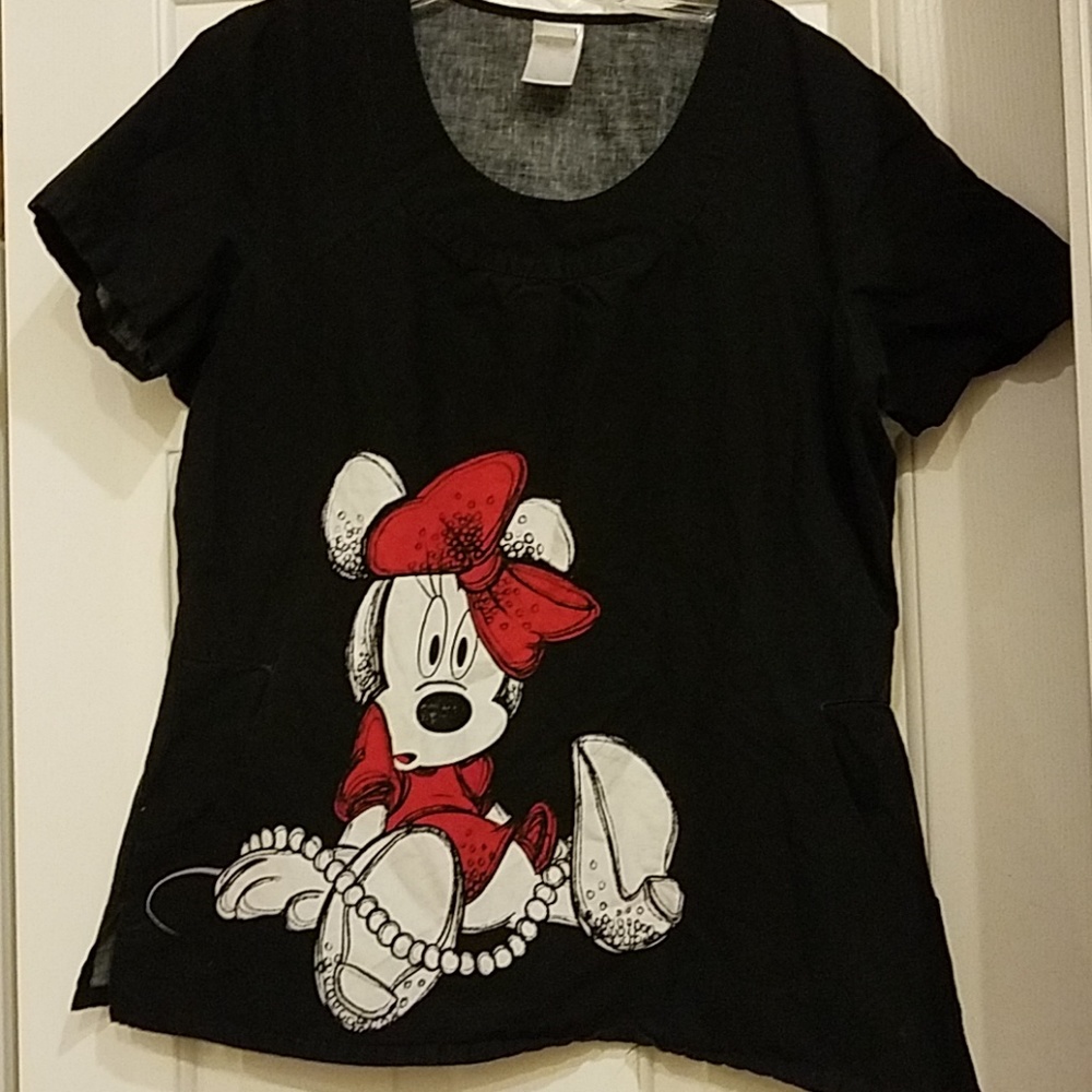Minnie Mouse Disney Scrub top L